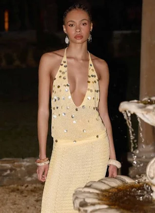 Adelaida Beaded Crochet Top