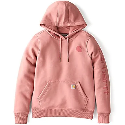 Carhartt Women's Relaxed Fit Midweight Logo Sleeve Graphic Hoodie