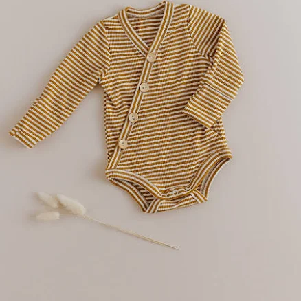 Two Darlings USA Cotton Stretch Stripe Bodysuit