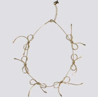 Marland Backus Gold Robobows Necklace