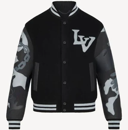 Chains Camo Varsity Jacket