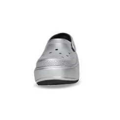 Crocs Stomp Clogs Slippers Silver Men's