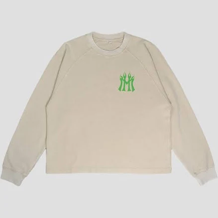 MANNAHATTA NYC FUEGO LOGO Raglan Thermal T-Shirt