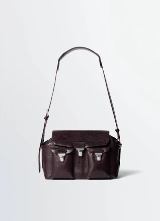 Lemaire Gear Medium Leather Shoulder Bag
