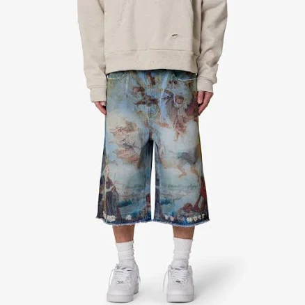 Men's mnml Ultra Baggy Denim Shorts
