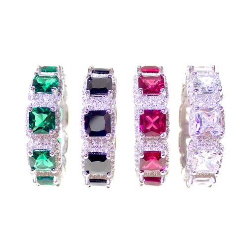 TIKOONZ ICED OUT SILVER 925 ICECUBE RING - 타이쿤즈 아이스아웃 실버 925 아이스큐브 반지