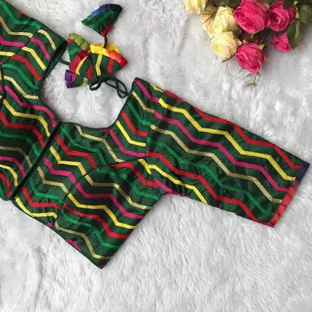 Silk Zigzag Blouse
