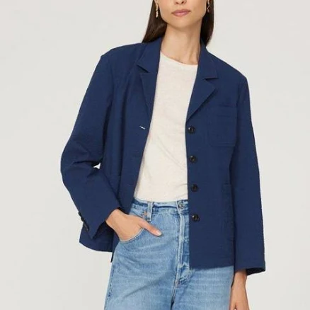 DUNST Summer Seersucker Jacket