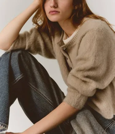 H&M Ladies Mohair-Blend Cardigan
