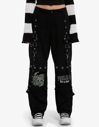 Grommet Suspender Cargo Pants