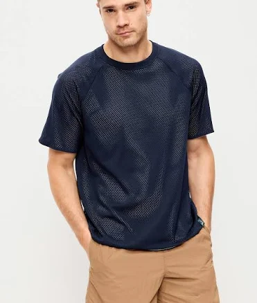 Old Navy Men's Loose Mesh Reversible T-Shirt
