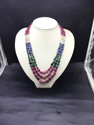 Rare Natural Gemstone Necklace
