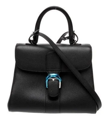 Delvaux Brillant MM Leather Top Handle Bag
