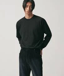 Merino Wool Slit Knit (Black)