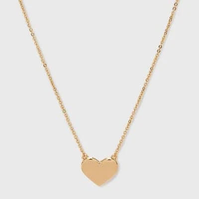 A New Day Heart Pendant Necklace with Lobster Claw Clasp