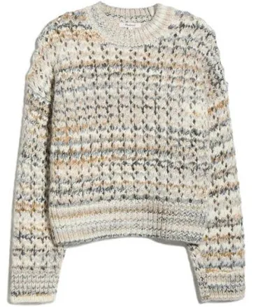 Madewell Women's Fawn Open Stitch Stripe Sweater