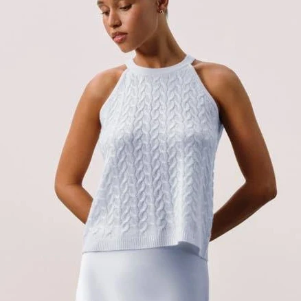 NAKEDCASHMERE ALOUETTE CABLEKNIT TANK
