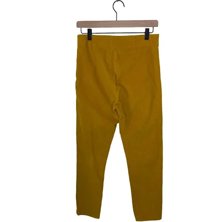 Prairie Underground Side Zip Corduroy Leggings Gold Mustard Yellow