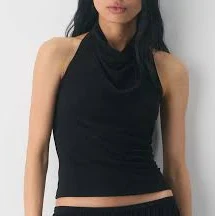 Aritzia Wilfred Women's Smooth Matter Tower Halter Top