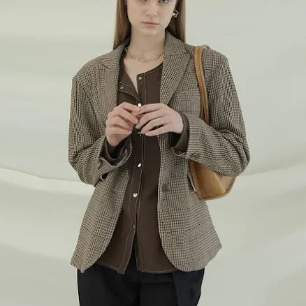 SOFT SEOUL Wool Check Jacket by W Concept