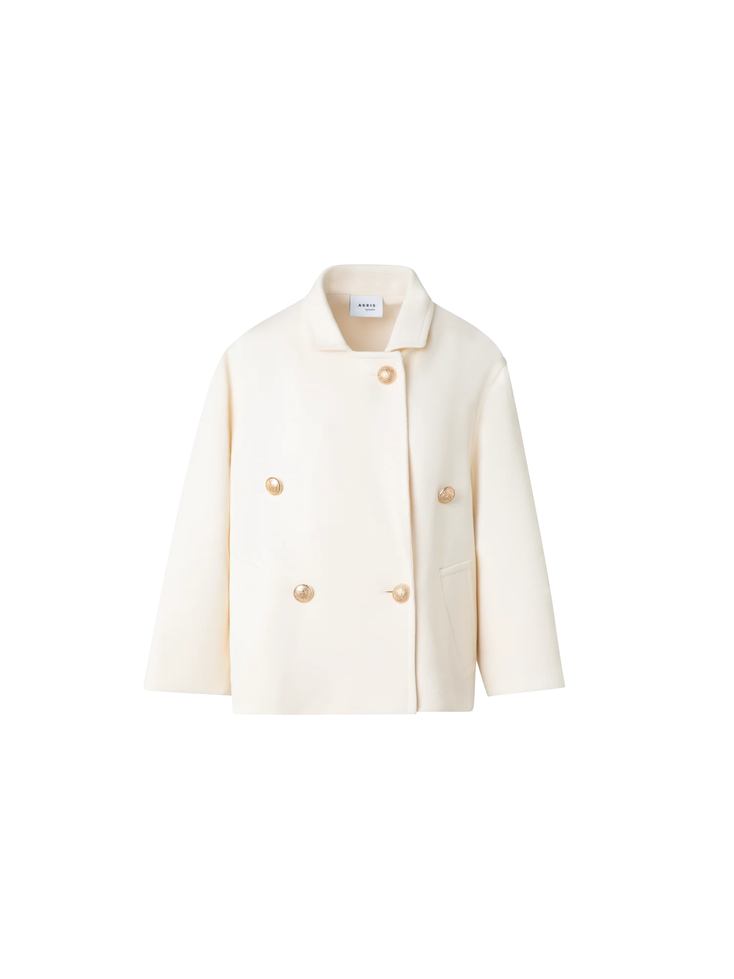 Double-Breasted Wool Pea Coat