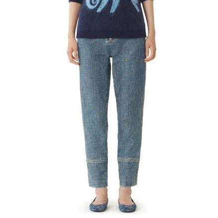 Lanvin Blue Zipped Denim Pants in Pale Blue at Nordstrom, Size 34 Eu