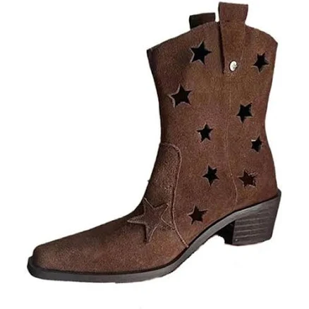 Star Cut Out Cowboy Boots