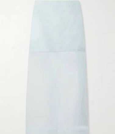 Zimmermann Crush Layered Silk-organza Midi Skirt - Women - Blue Skirts - XL