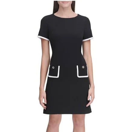 Tommy Hilfiger Women's Colorblocked Pocket Sheath Dress