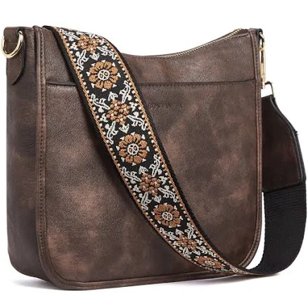 BOSTANTEN Leather Hobo Crossbody Bag