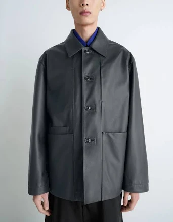 Lemaire Leather Workwear Jacket