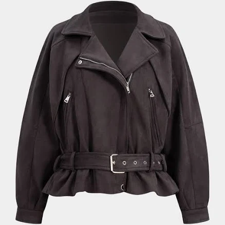 Suede Belted Jacket