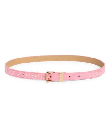 Kurt Geiger London Hotfix Rhinestone Embellished Leather Belt