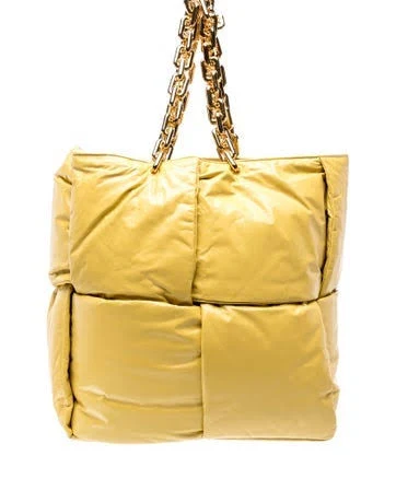 Bottega Veneta Chain Tote - Yellow - Woman - - Calfskin