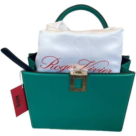 Roger Vivier So Mini Green & Blue Bag