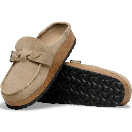 BIRKENSTOCK Buckley Braided Suede Clogs