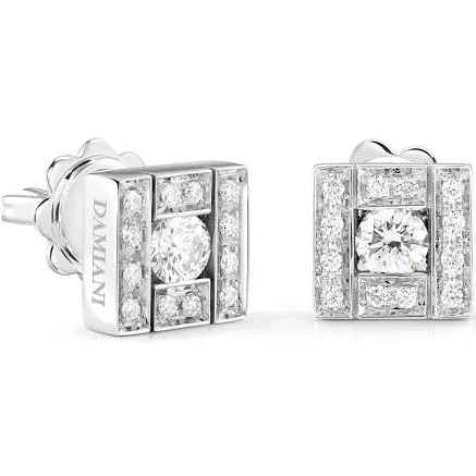 Damiani Belle Epoque White Gold Diamond Earrings