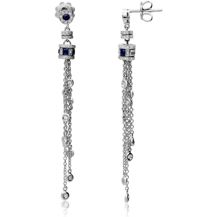 DAMIANI Belle epoque earrings in gold and sapphires