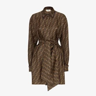 Dress , Brown, Size 34- Fendi