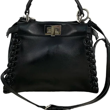 Fendi Peekaboo Leather Satchel Bag