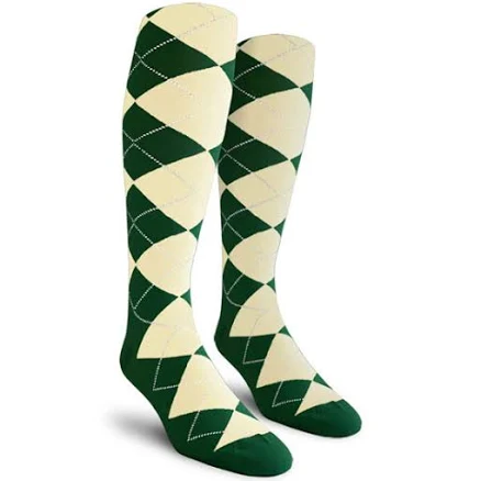 Argyle Men's Over-the-Calf Socks