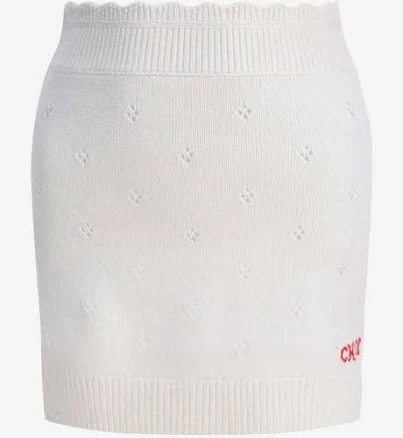 Chloé mini Skirt Cashmere Wool Openwork