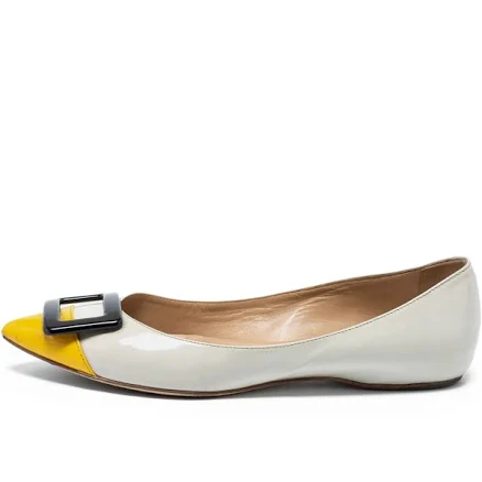 Roger Vivier Women's Trompette Buckle-embellished Ballet Flats