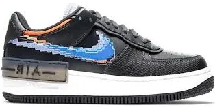 Nike Air Force 1 Shadow SE Pixel Swoosh - Off Noir W