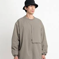 Double Layer Hem Sweat Crewneck Available in 2 Colors