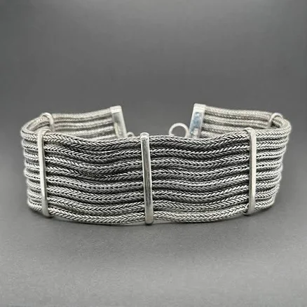 Estate Lois Hill Sterling Silver Choker Necklace