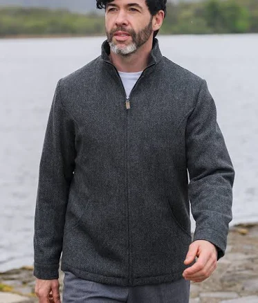 Men's Donegal Wool Tweed Jacket Herringbone