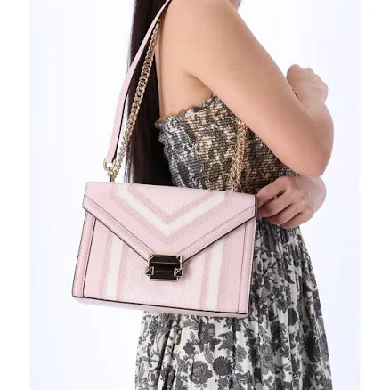 Michael Kors Whitney Medium PVC Flap Chain Shoulder Bag