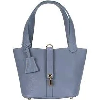Timeless Iconic Mini Bucket Crossbody - Blue