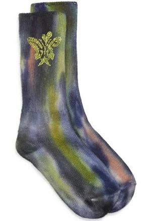 Collina Strada Women's Print Organic Cotton Blend Crew Socks